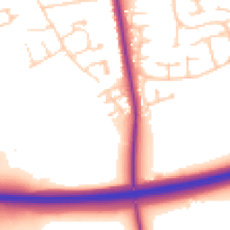 Daytime road noise heatmap for DN17 2GB