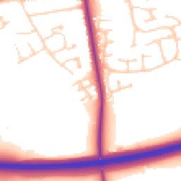 Daytime road noise heatmap for DN17 2GD