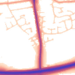 Daytime road noise heatmap for DN17 2GF