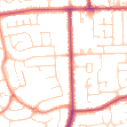Daytime road noise heatmap for DN17 2LE