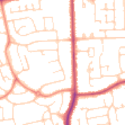 Daytime road noise heatmap for DN17 2LS