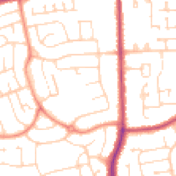 Daytime road noise heatmap for DN17 2LU