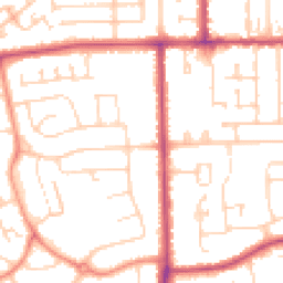 Daytime road noise heatmap for DN17 2LZ