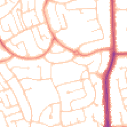 Daytime road noise heatmap for DN17 2NQ