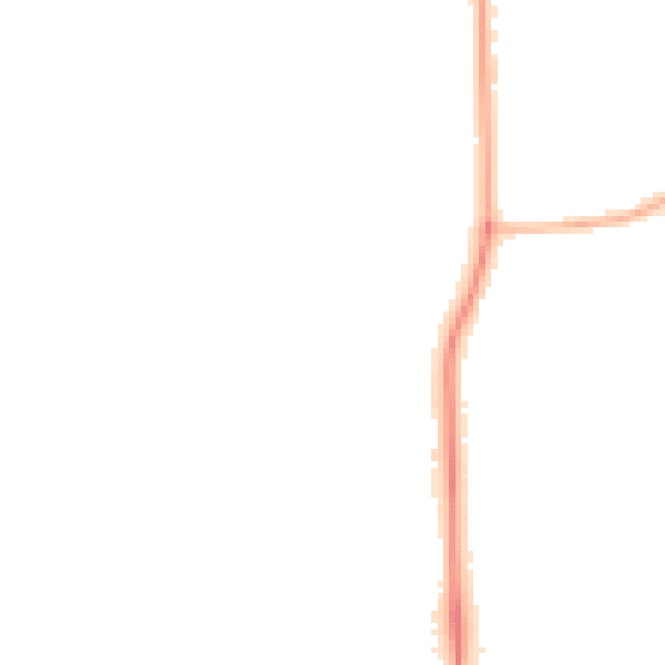 Night-time road noise heatmap for DN17 2PG