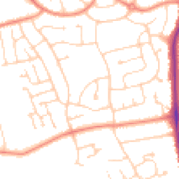Daytime road noise heatmap for DN17 2QD