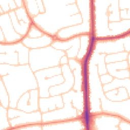Daytime road noise heatmap for DN17 2QN