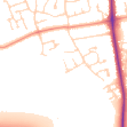 Daytime road noise heatmap for DN17 2UL