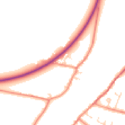 Daytime road noise heatmap for DN17 3HQ