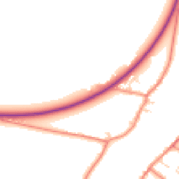 Daytime road noise heatmap for DN17 3HW