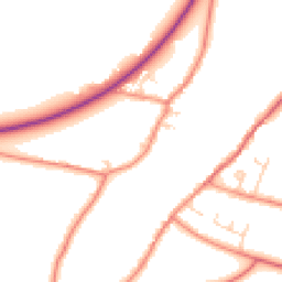 Daytime road noise heatmap for DN17 3HY