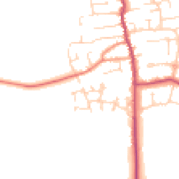 Daytime road noise heatmap for DN17 3UY