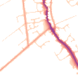 Daytime road noise heatmap for DN17 4EB