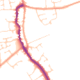 Daytime road noise heatmap for DN17 4HP