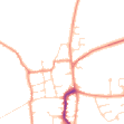 Daytime road noise heatmap for DN17 4LY