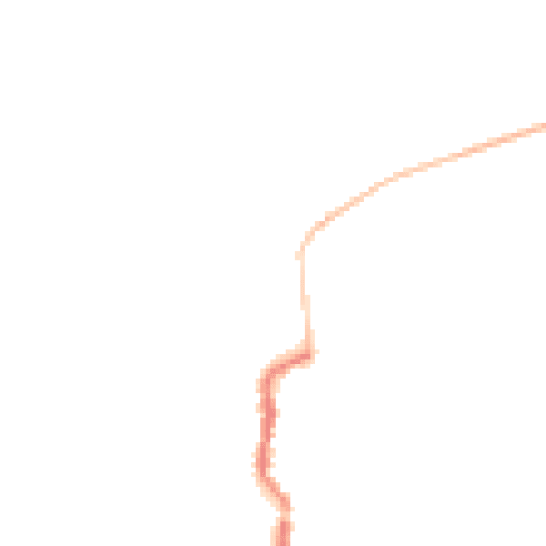 Night-time road noise heatmap for DN17 4NS