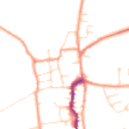 Daytime road noise heatmap for DN17 4NZ