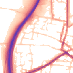 Daytime road noise heatmap for DN18 5AL