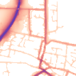 Daytime road noise heatmap for DN18 5AS