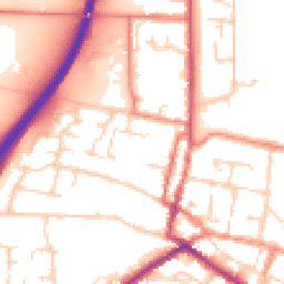 Daytime road noise heatmap for DN18 5AY