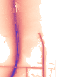 Daytime road noise heatmap for DN18 5BE