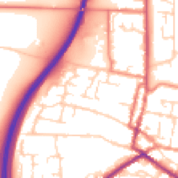 Daytime road noise heatmap for DN18 5BS