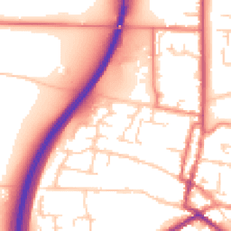Daytime road noise heatmap for DN18 5BX