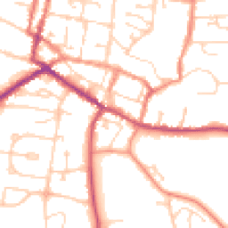 Daytime road noise heatmap for DN18 5DA