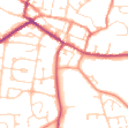 Daytime road noise heatmap for DN18 5DG