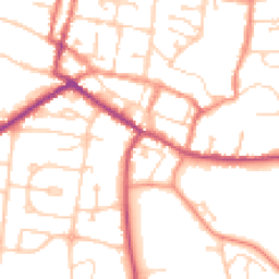 Daytime road noise heatmap for DN18 5DJ