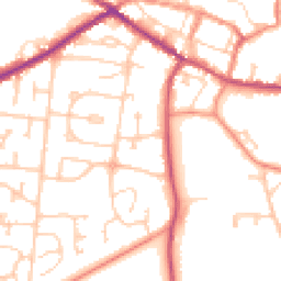 Daytime road noise heatmap for DN18 5DN