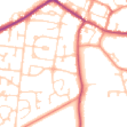 Daytime road noise heatmap for DN18 5DP