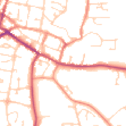 Daytime road noise heatmap for DN18 5FP