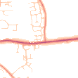 Daytime road noise heatmap for DN18 5GP