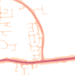Daytime road noise heatmap for DN18 5GQ