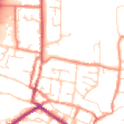 Daytime road noise heatmap for DN18 5JH