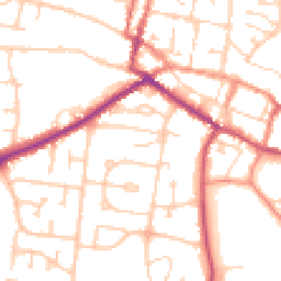 Daytime road noise heatmap for DN18 5LP