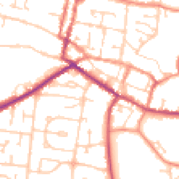 Daytime road noise heatmap for DN18 5LW