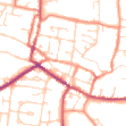 Daytime road noise heatmap for DN18 5PD