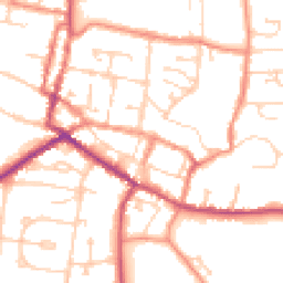Daytime road noise heatmap for DN18 5PH