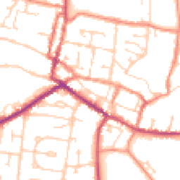 Daytime road noise heatmap for DN18 5PJ