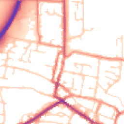 Daytime road noise heatmap for DN18 5QD