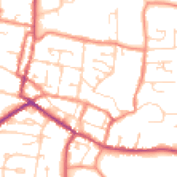 Daytime road noise heatmap for DN18 5QR