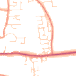 Daytime road noise heatmap for DN18 5SE