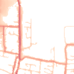 Daytime road noise heatmap for DN18 5SW
