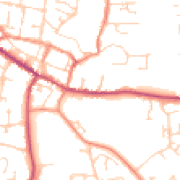 Daytime road noise heatmap for DN18 6AA
