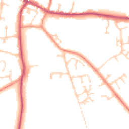 Daytime road noise heatmap for DN18 6AN