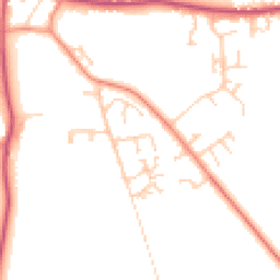 Daytime road noise heatmap for DN18 6AP
