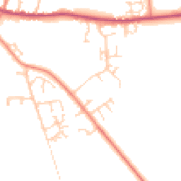 Daytime road noise heatmap for DN18 6DH