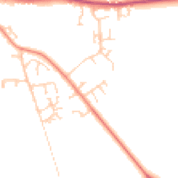 Daytime road noise heatmap for DN18 6DX
